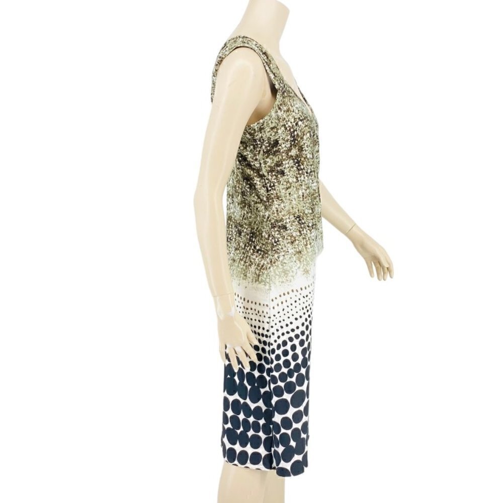 Dusak Faux Wrap Ruche Waist Knee Length Dress Sz M - Picture 4 of 12